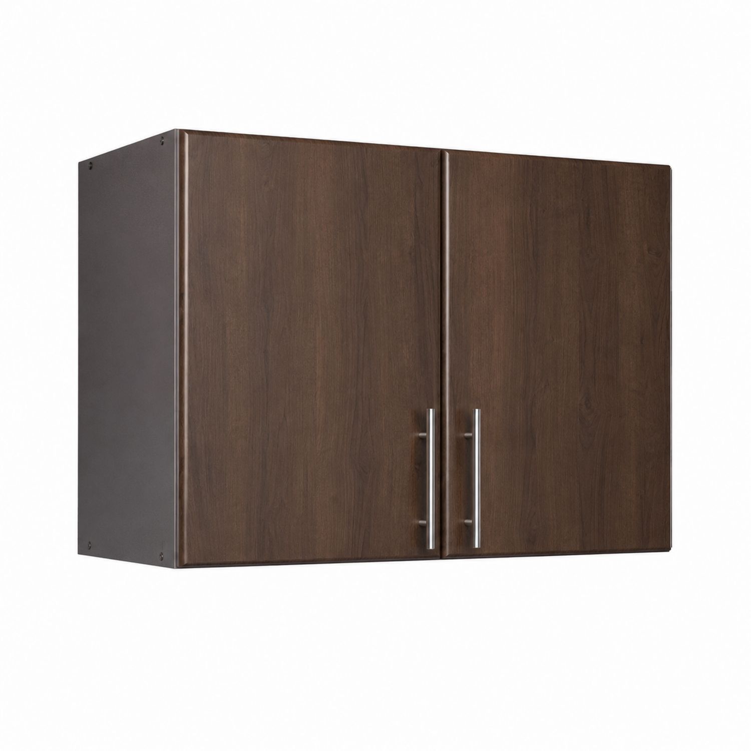 Armoire murale 2 portes en bois MDF marron-Floralvillae