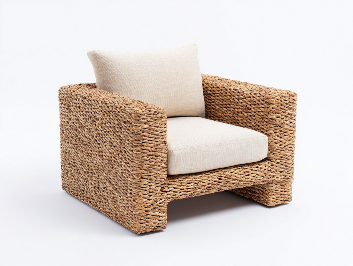 Sedie da giardino in rattan 88x80x74 cm - marrone chiaro-beige - adatta all'esterno stile naturale-Samohanest