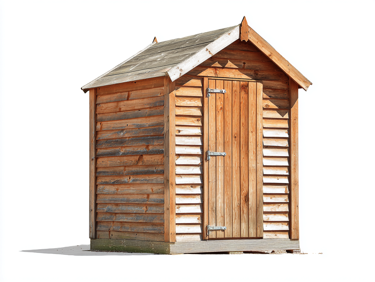 Casetta da giardino in legno 220x170x220 cm - marrone - adatta all'esterno stile rustico naturale-Samohanest