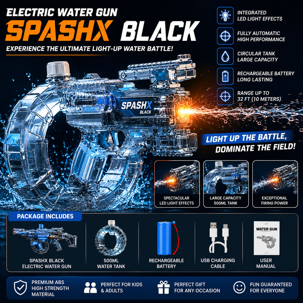 SplashX Black