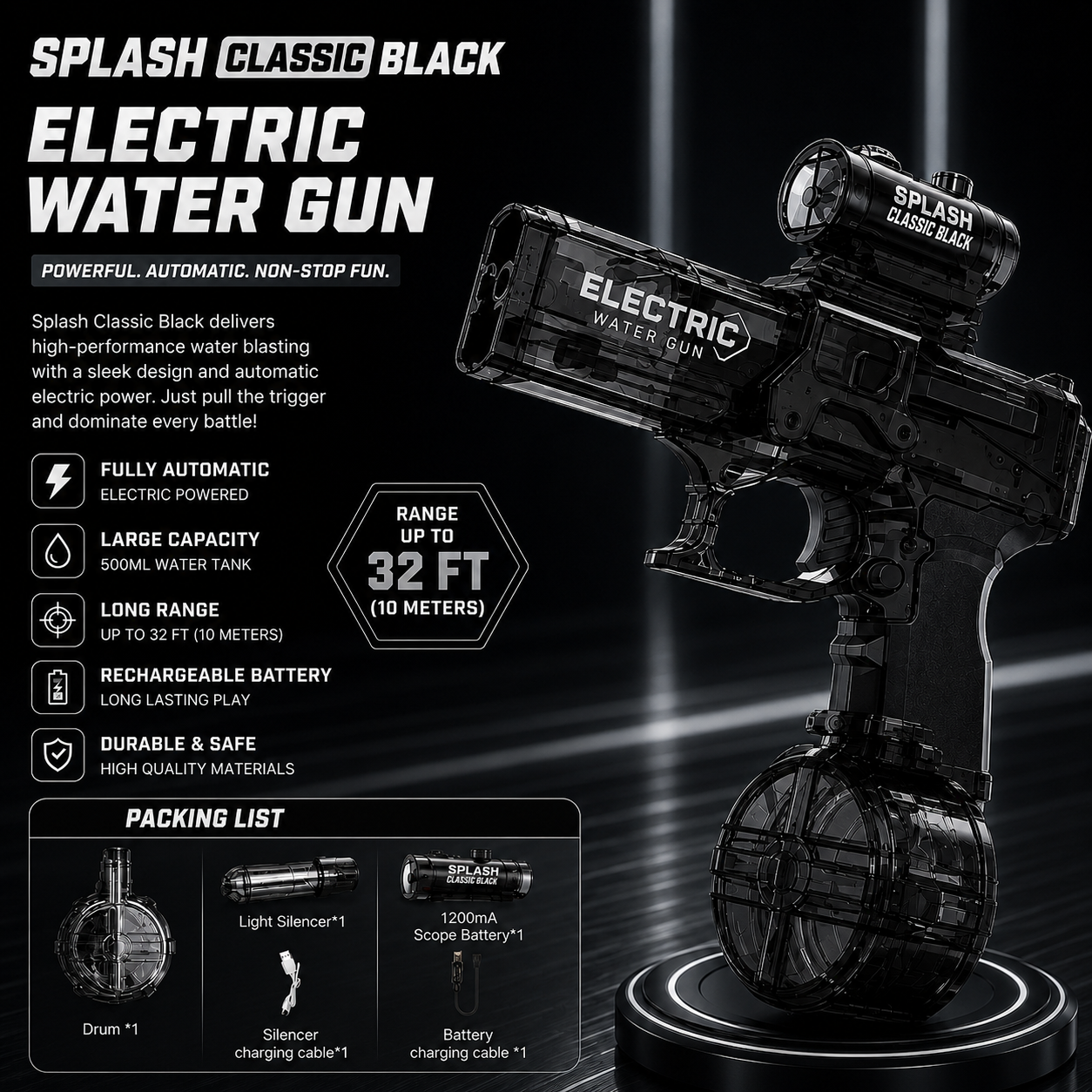 Splash Classic Black