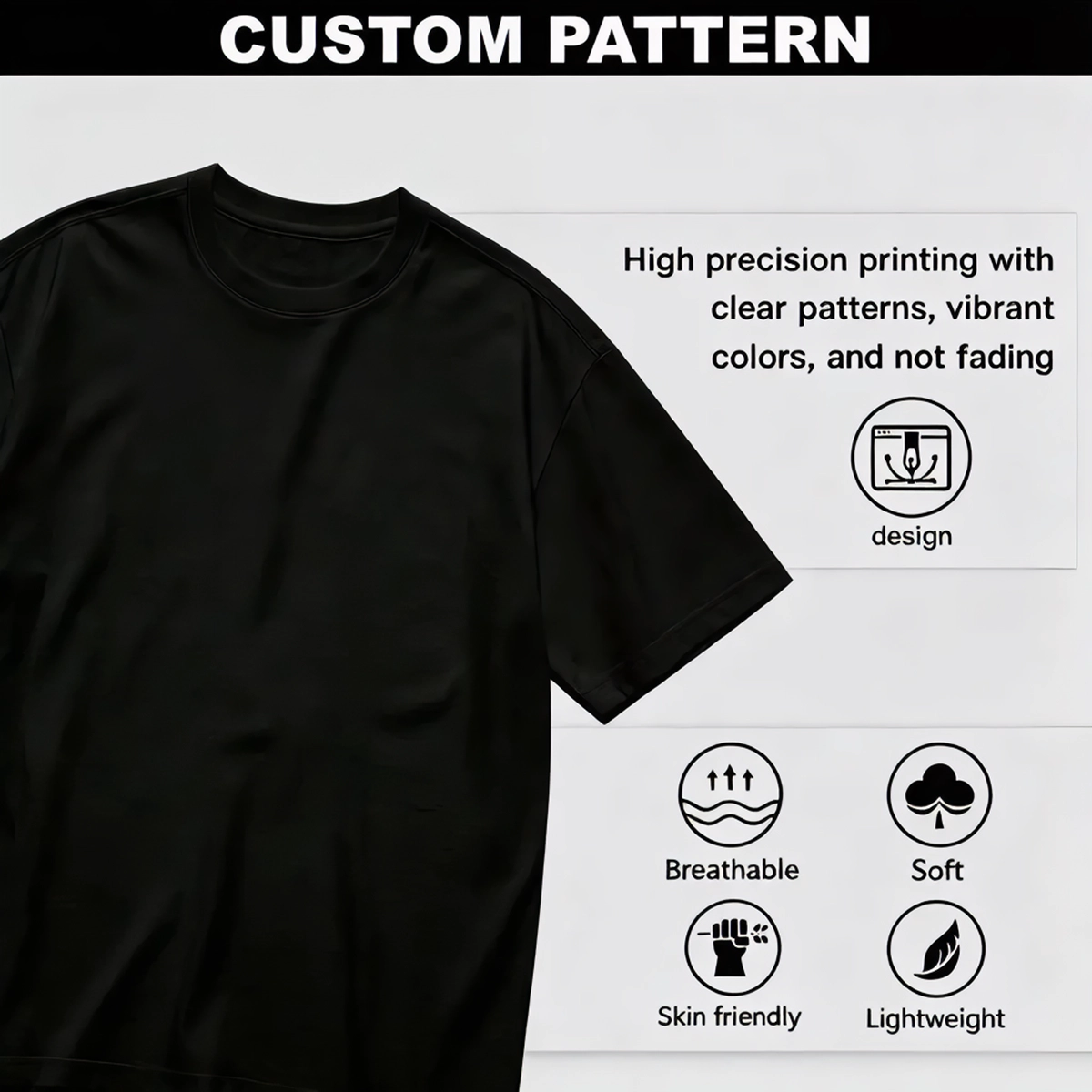 Unisex Crew Neck Custom T-shirt – Upload Your Own Design