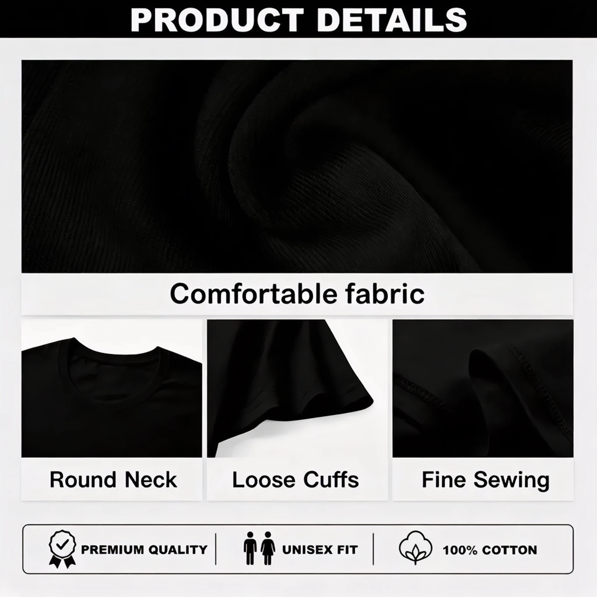 Unisex Crew Neck Custom T-shirt – Upload Your Own Design
