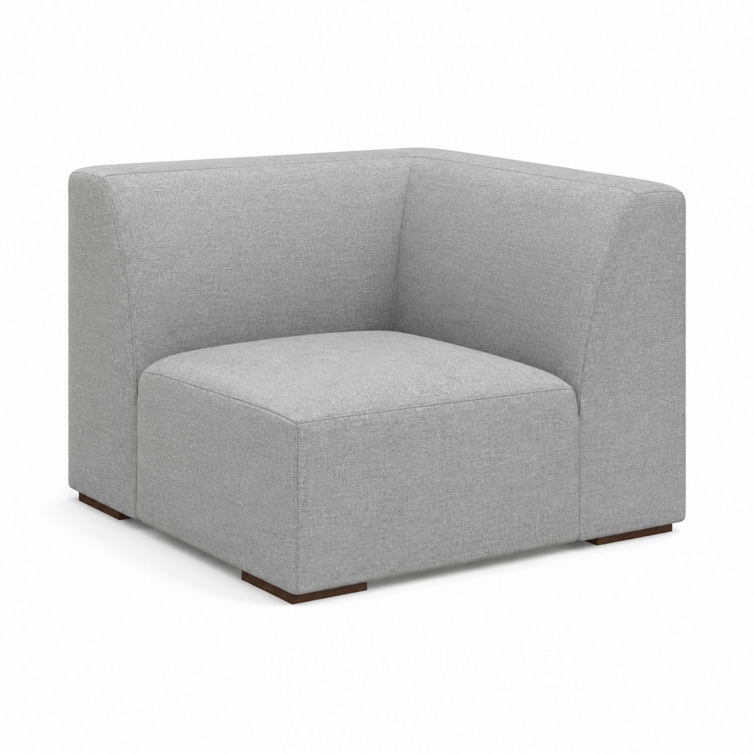 Canapé d'angle en tissu gris