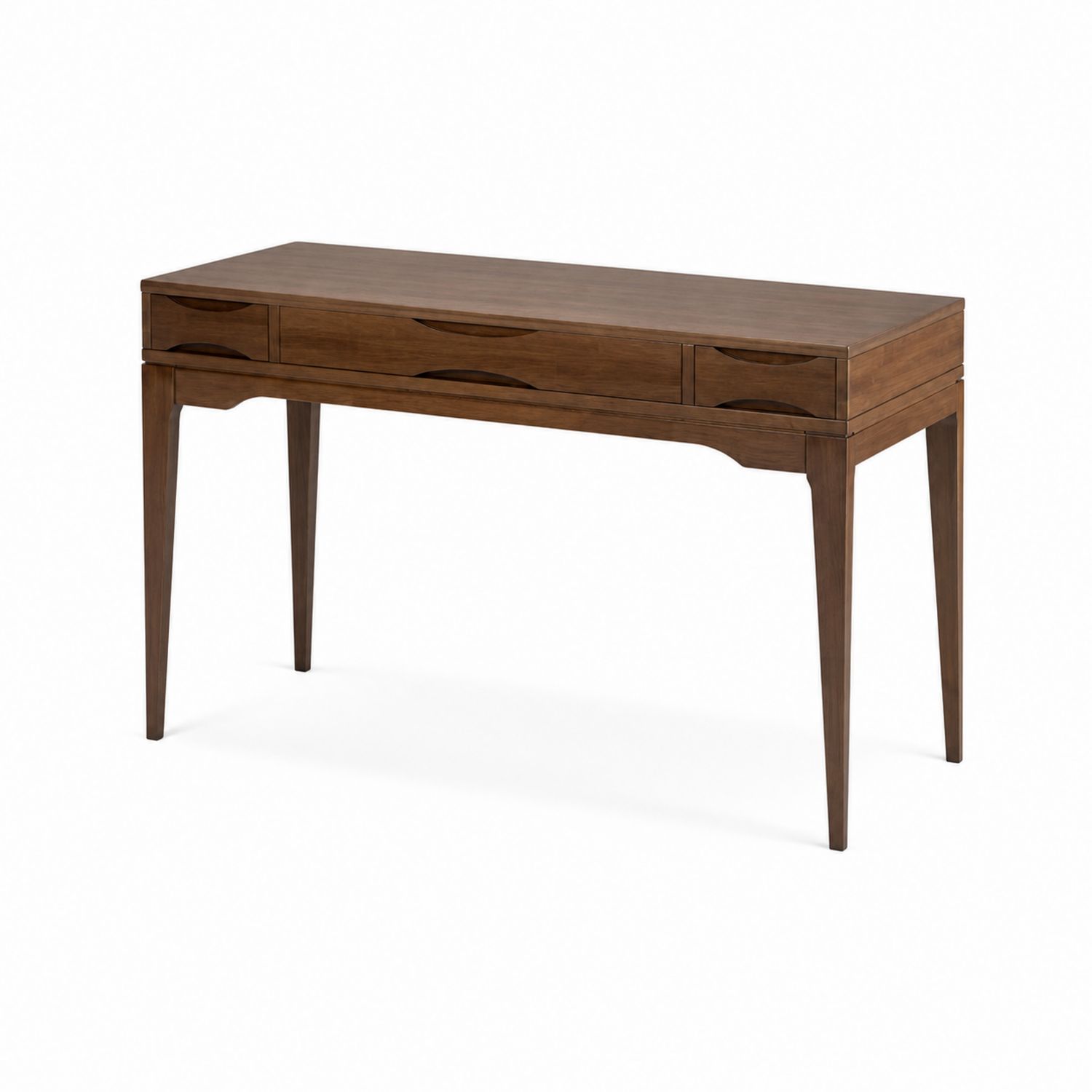 Bureau rectangulaire en bois avec tiroirs 120 x 60 x 75 cm
