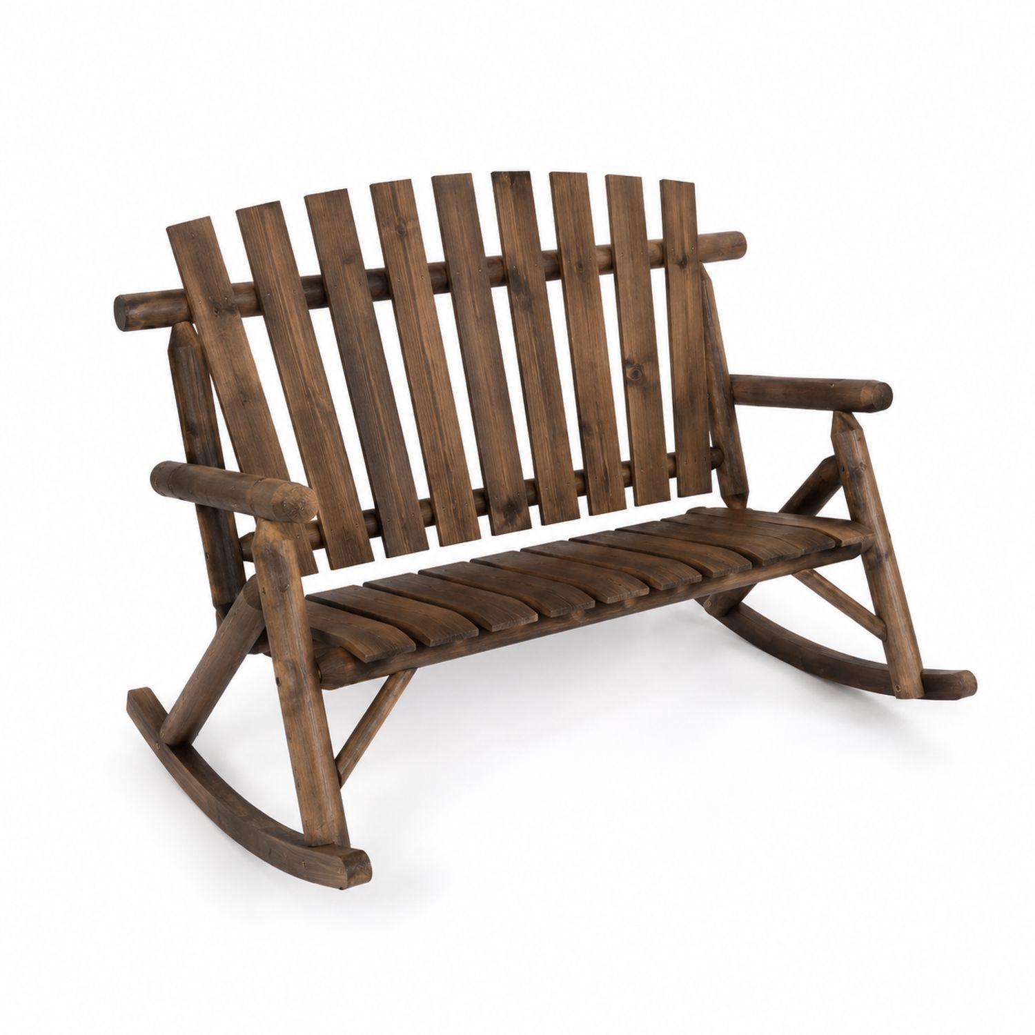 Banc à bascule en bois 120x60x90 cm Marron