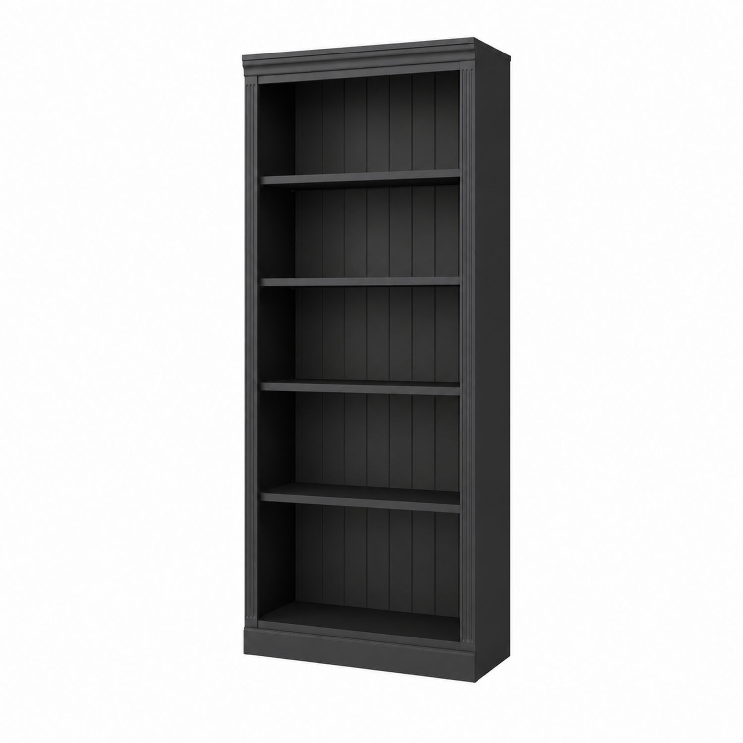Bibliothèque haute en bois noir