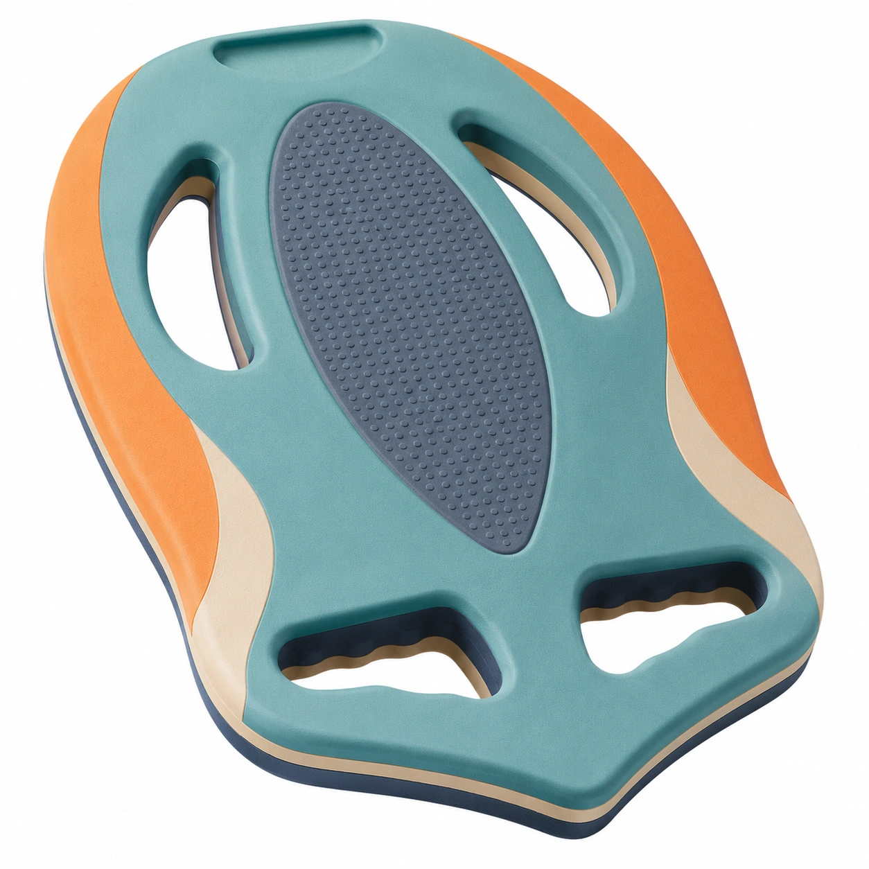 Ergonomisches Schwimmbrett mit Griffen, Blau/Orange-meubolveta