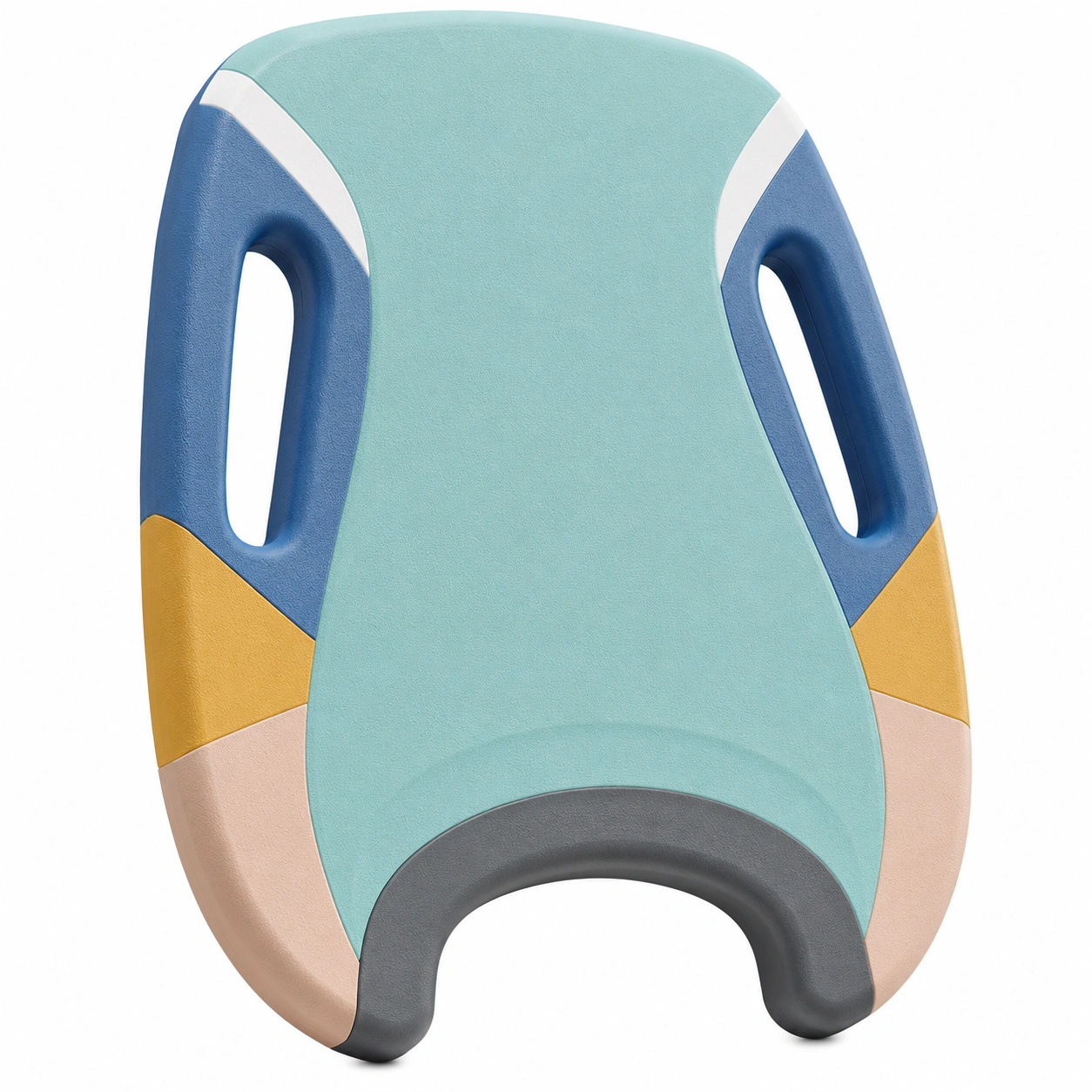 Mehrfarbiges Schwimmbrett mit ergonomischen Griffen 44x32cm-meubolveta