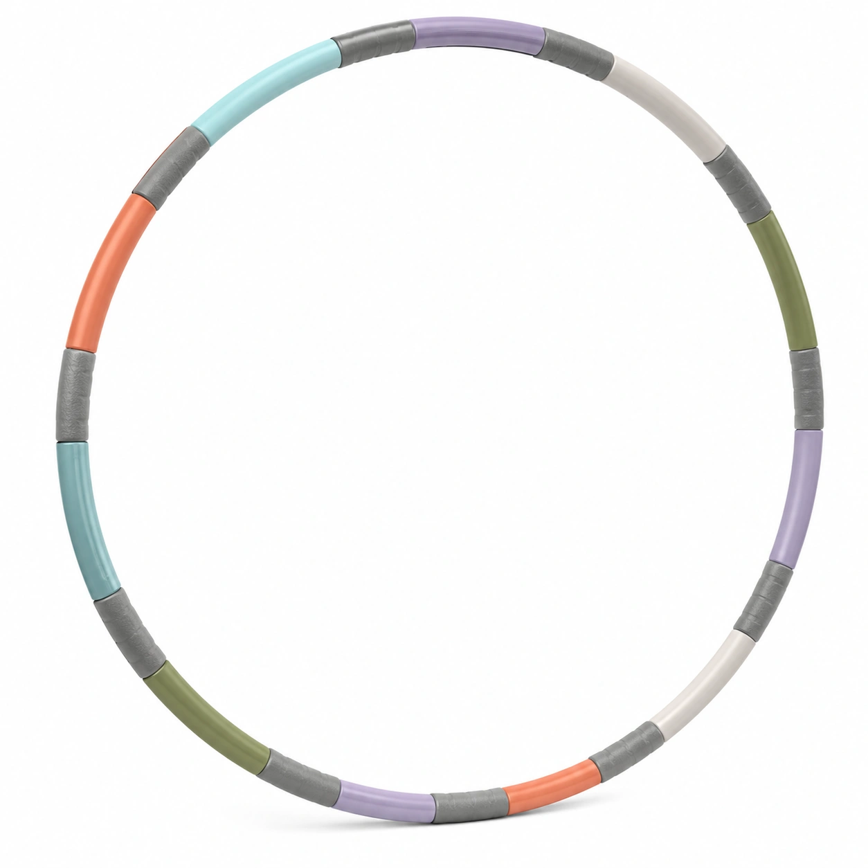 Multicolor Fitness Hula-Hoop Reifen, 100cm Durchmesser-meubolveta