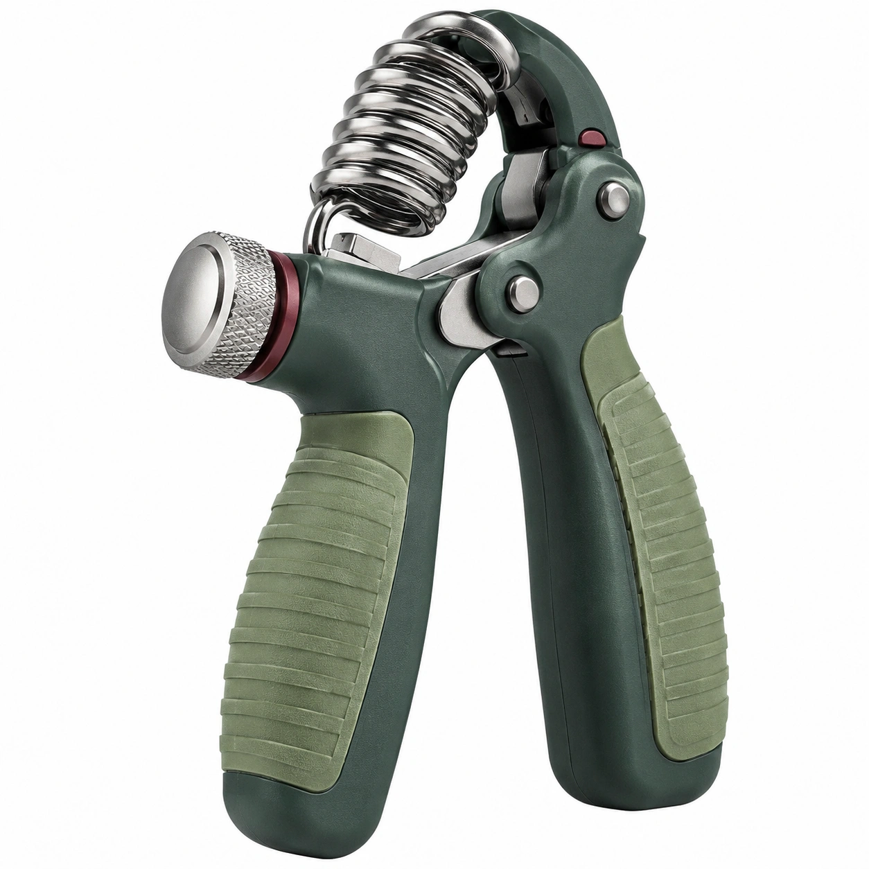Verstellbarer Handtrainer mit Metallfeder Schwarz/Grün-meubolveta