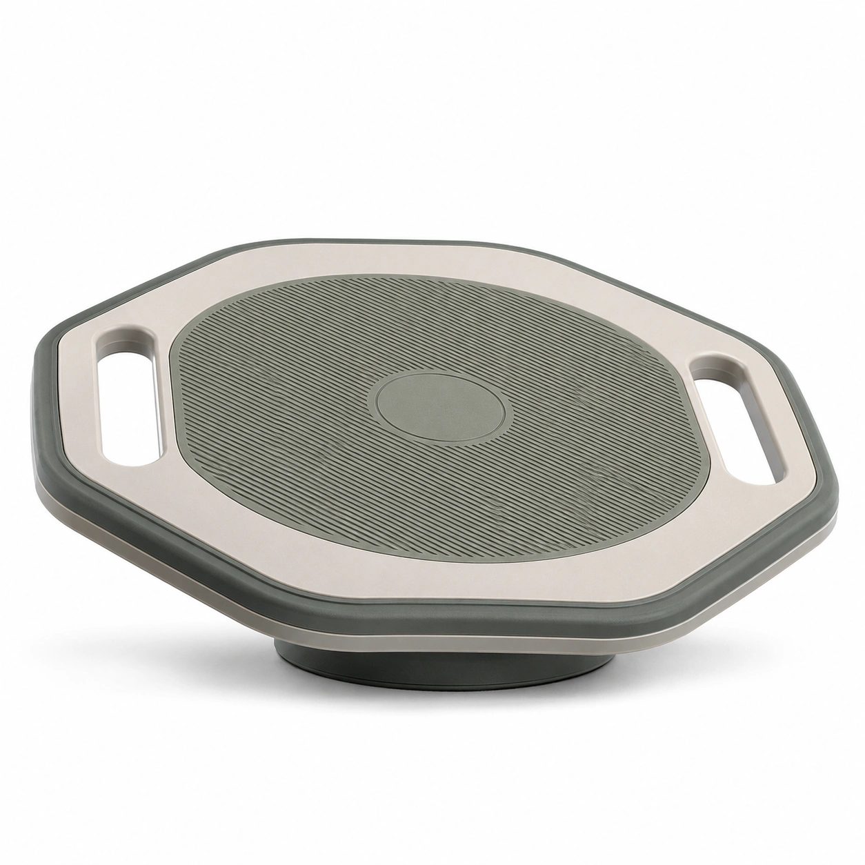 Balance-Board für Gleichgewichtstraining in Beige und Grau, 42x33cm-meubolveta