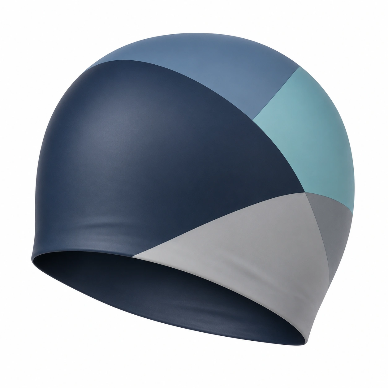 Elastische Schwimmkappe Blau/Grau Wasserdicht-meubolveta