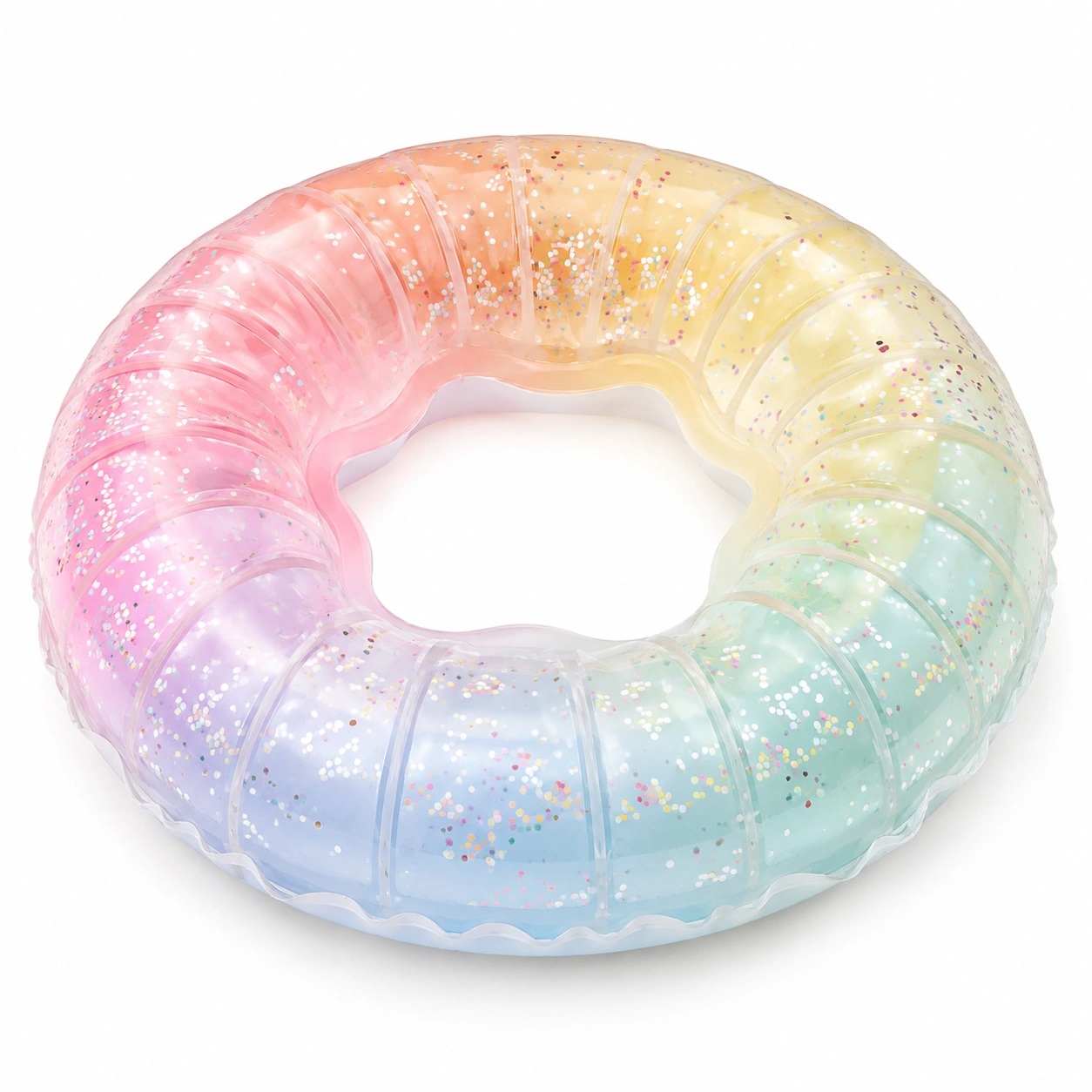 Glitzer Regenbogen Schwimmring 100 cm-meubolveta