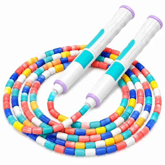 Buntes Springseil mit Perlen für Kinder 300cm-decozveta