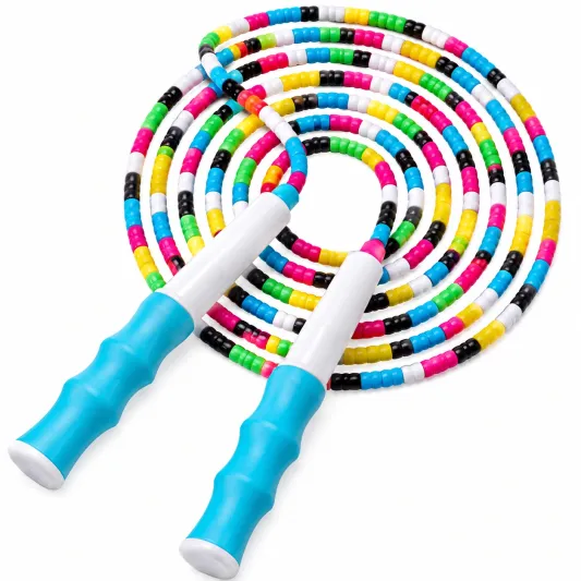 Kinder Springseil mit bunten Perlen 300 cm-decozveta