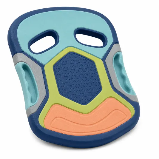 Ergonomisches Schwimmbrett für Kinder in Blau/Grün/Orange-decozveta
