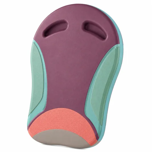 Ergonomisches Schwimmbrett Lila/Grün, 45x30 cm-decozveta