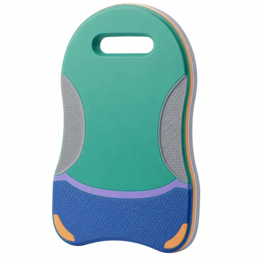 Ergonomisches Schwimmbrett Grün/Blau/Orange-decozveta