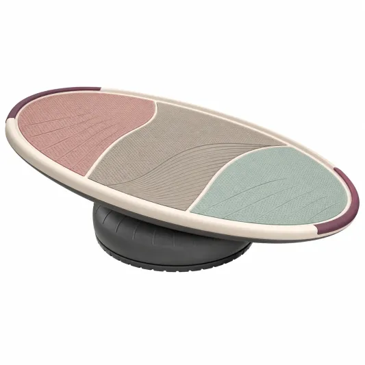 Balance Board mit rutschfester Oberfläche und mehrfarbigem Design-decozveta