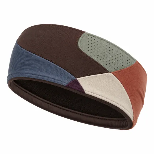Unisex Mehrfarbiges Elastisches Stirnband, Grün/Blau/Rot/Beige-meubrixon