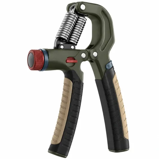 Einstellbarer Handtrainer mit Feder, Schwarz/Blau-meubrixon