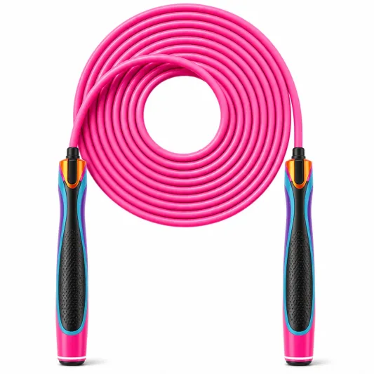 Verstellbares Springseil mit rutschfesten Griffen, Regenbogenfarben, 300 cm-meubrixon