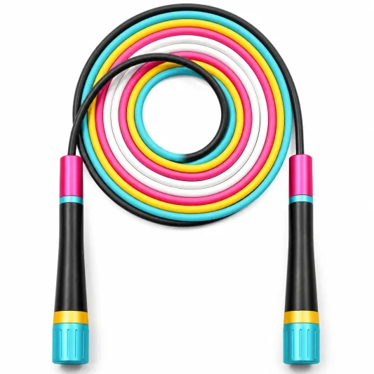 Verstellbares Fitness-Sprungseil Regenbogen 300cm-meubrixon