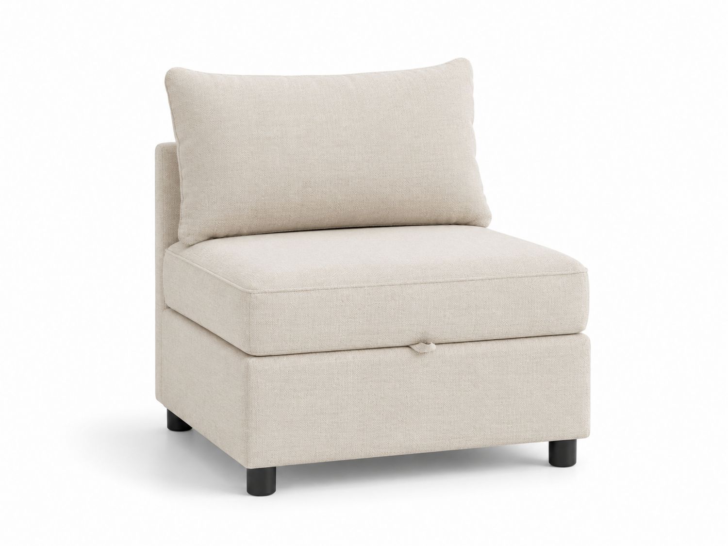 Fauteuil modulable en polyester beige