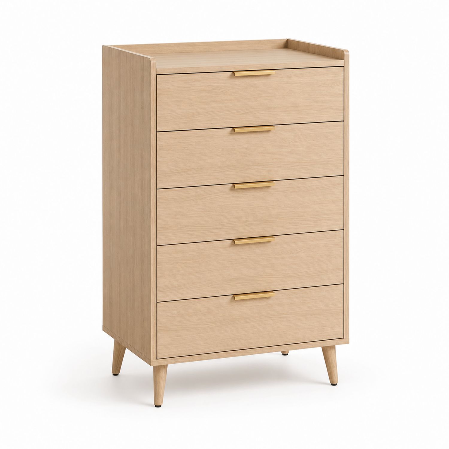 Commode en Chêne avec 5 Tiroirs