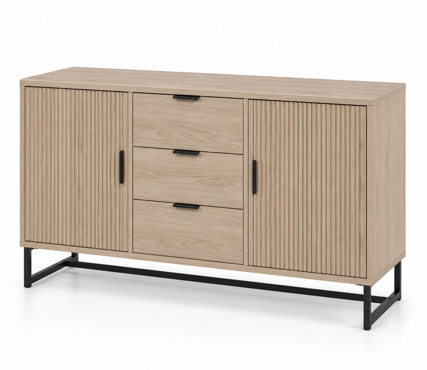 Buffet en bois avec tiroirs et portes