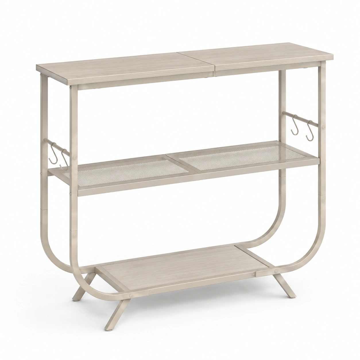 Mesa alta de metal color claro-casafinohome