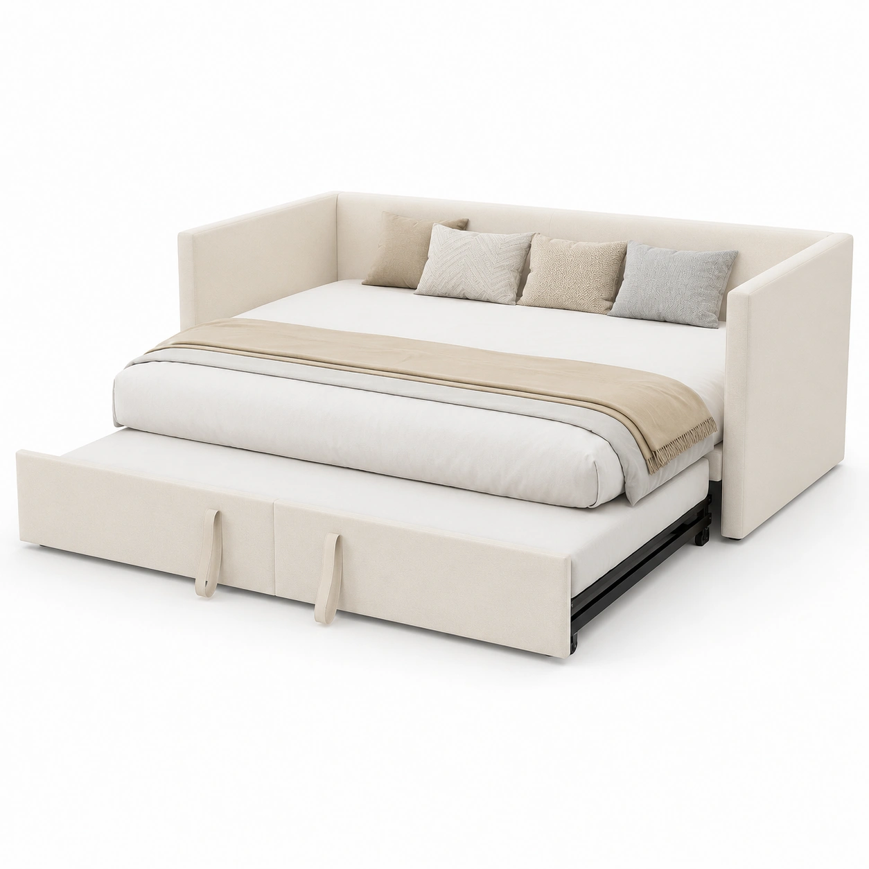 Sofa cama extraible color marfil-casafinohome