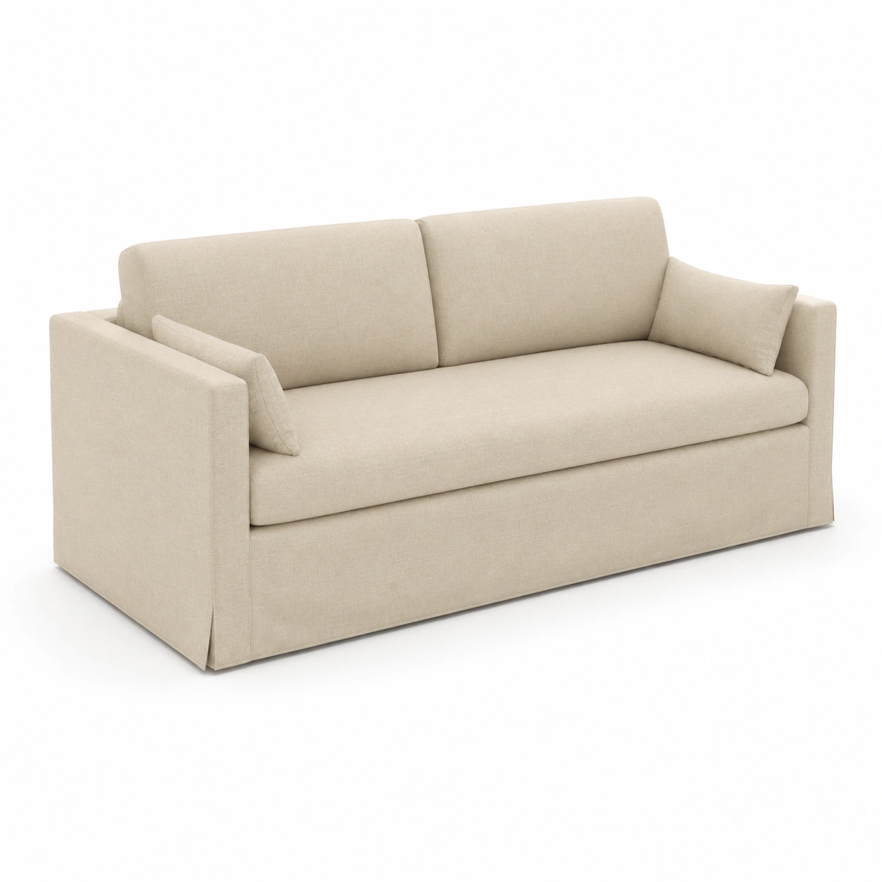 Sofa cama de dos plazas color beige-casafinohome
