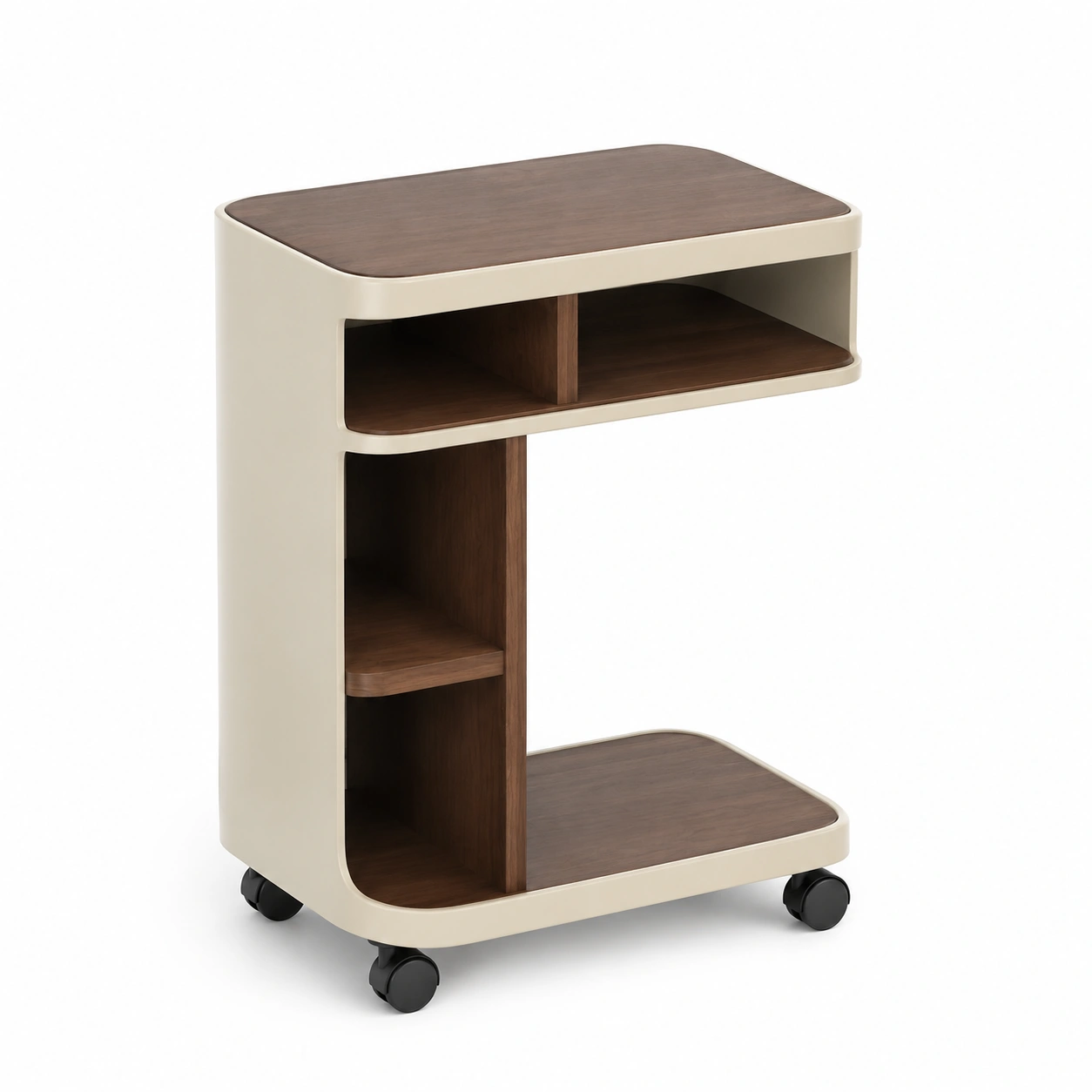 Mesa auxiliar movil con almacenamiento-casafinohome