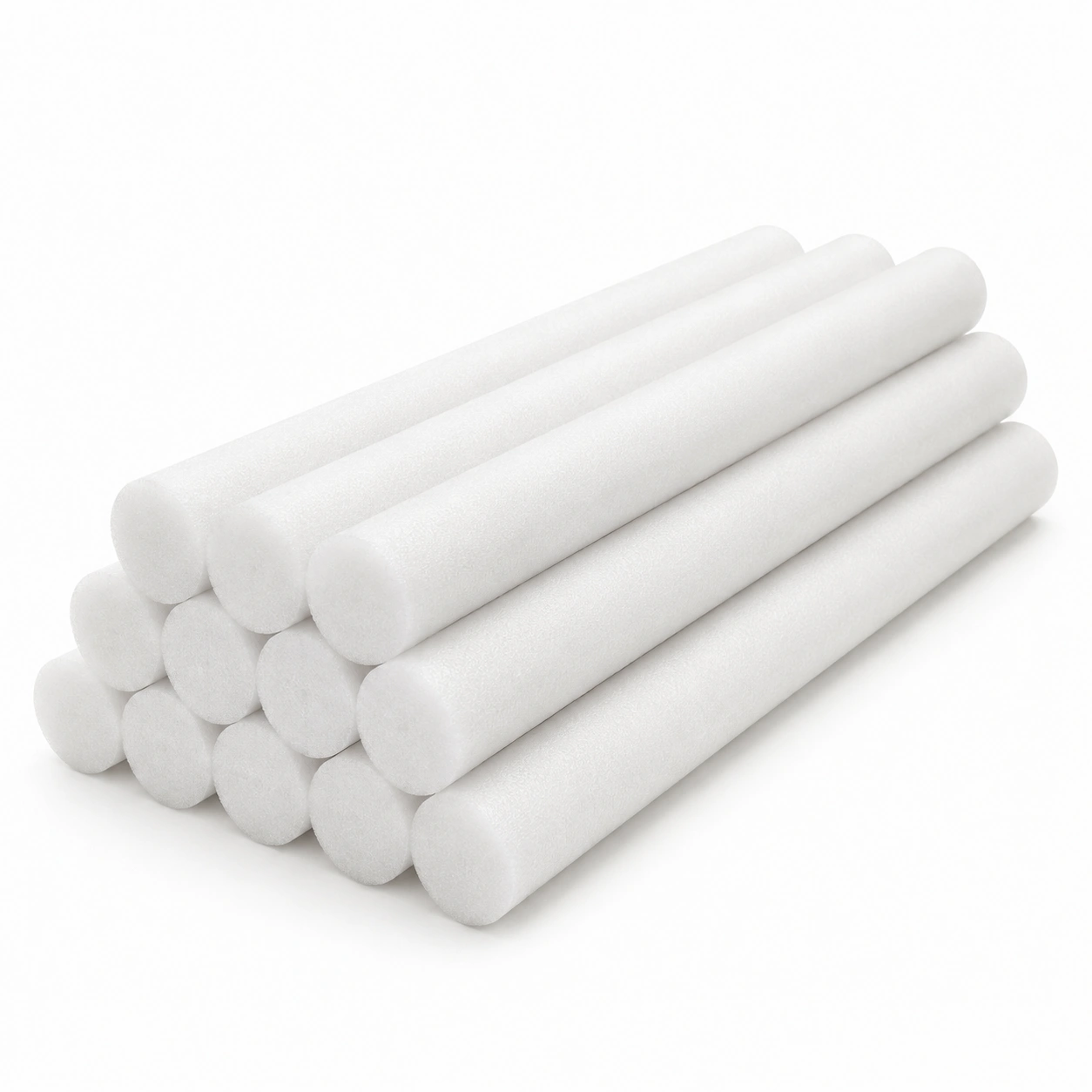 Set de espuma cilindrica blanca-casafinohome