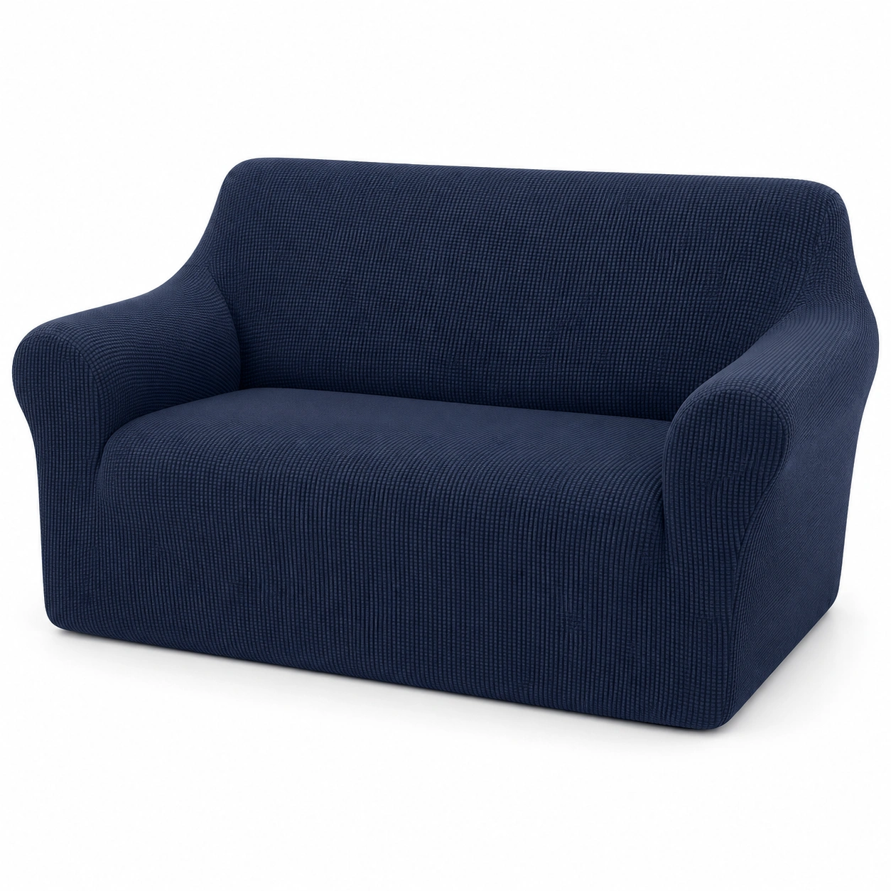 Funda elastica para sofa color azul oscuro-casafinohome