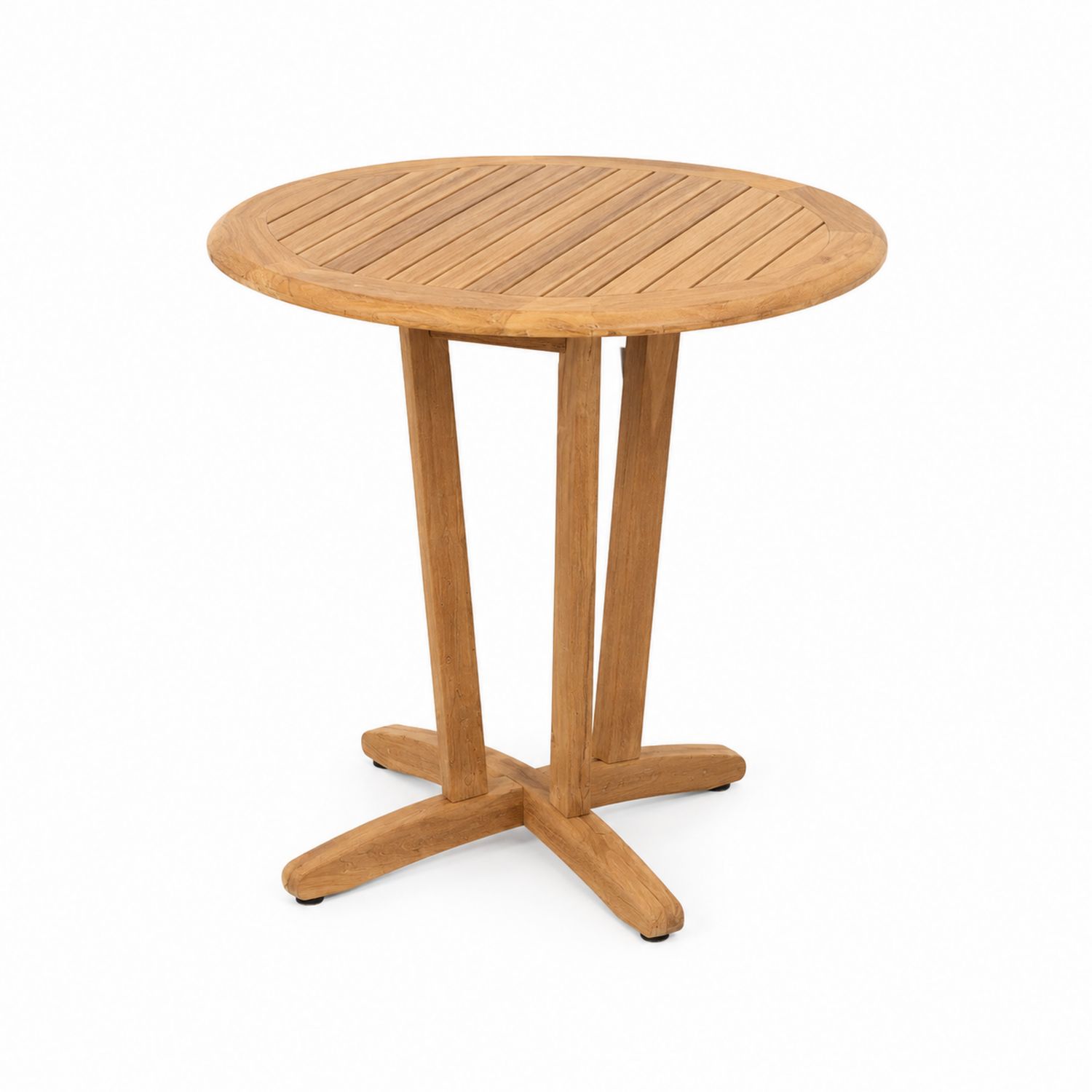 Table ronde en teck pour extérieur 50 cm