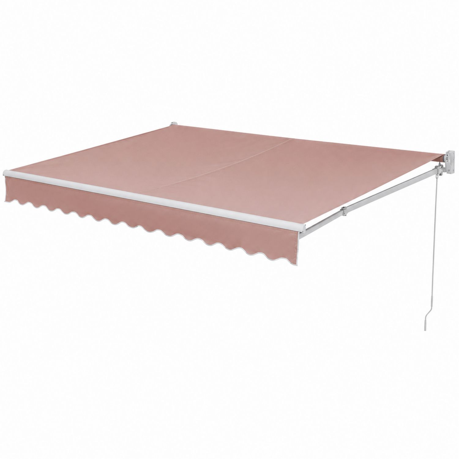 Store Banne Rétractable en Aluminium et Tissu et Polyester Rose 300x250 cm