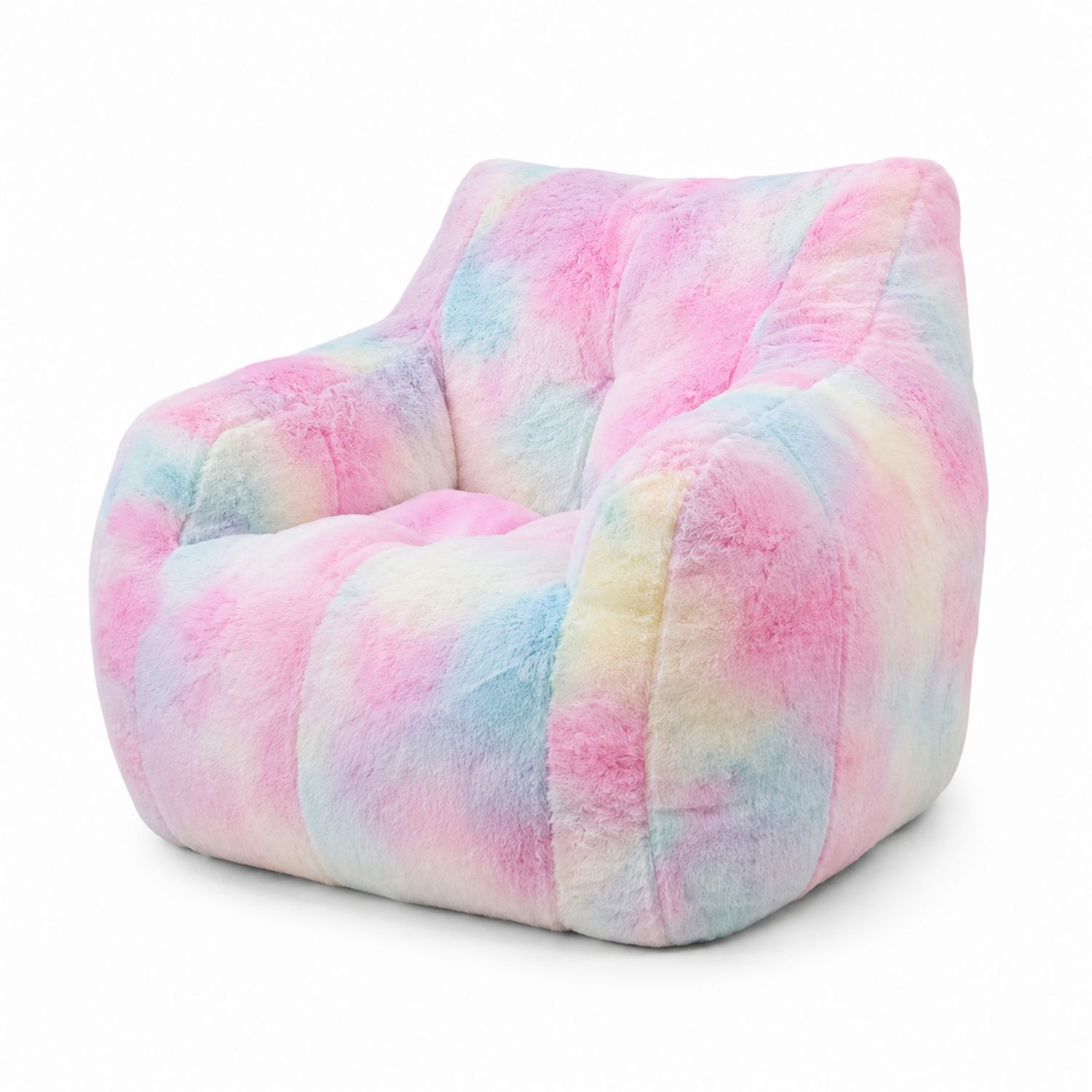 Fauteuil en Peluche Multicolore Pastel