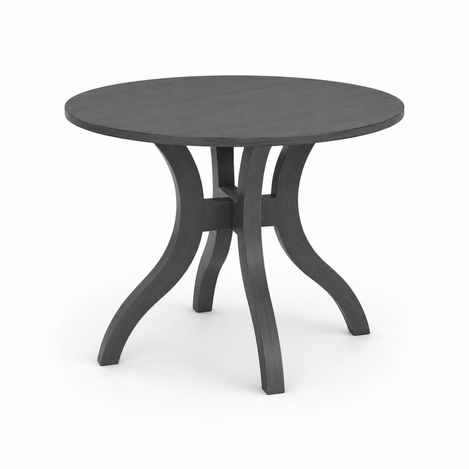 Table ronde en bois Gris foncé Ø100 cm