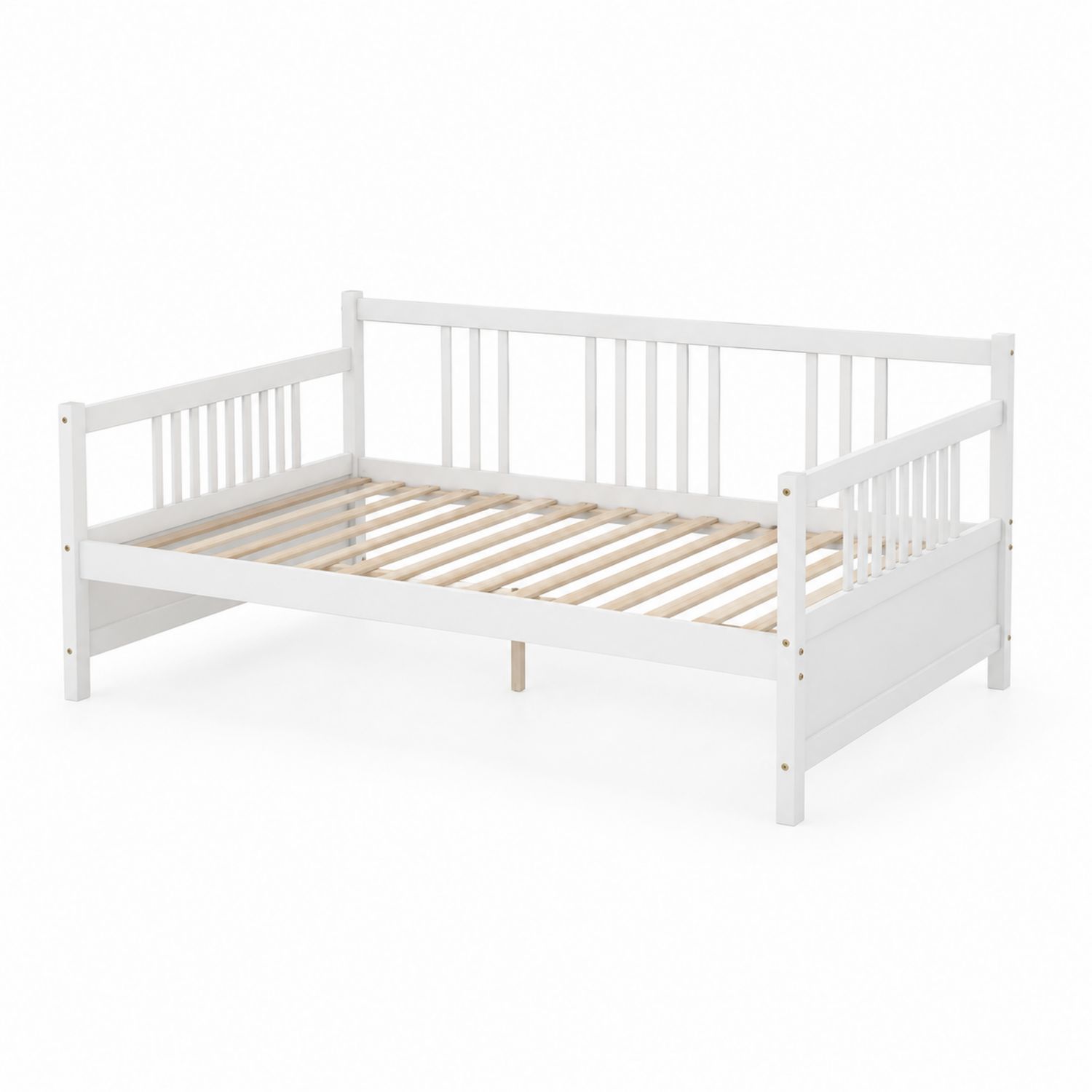 Lit banquette en bois de pin blanc 200x90 cm