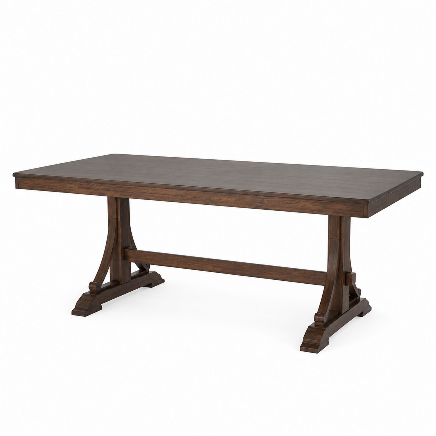 Table de salle à manger en bois de noyer 200x100x75 cm Brun