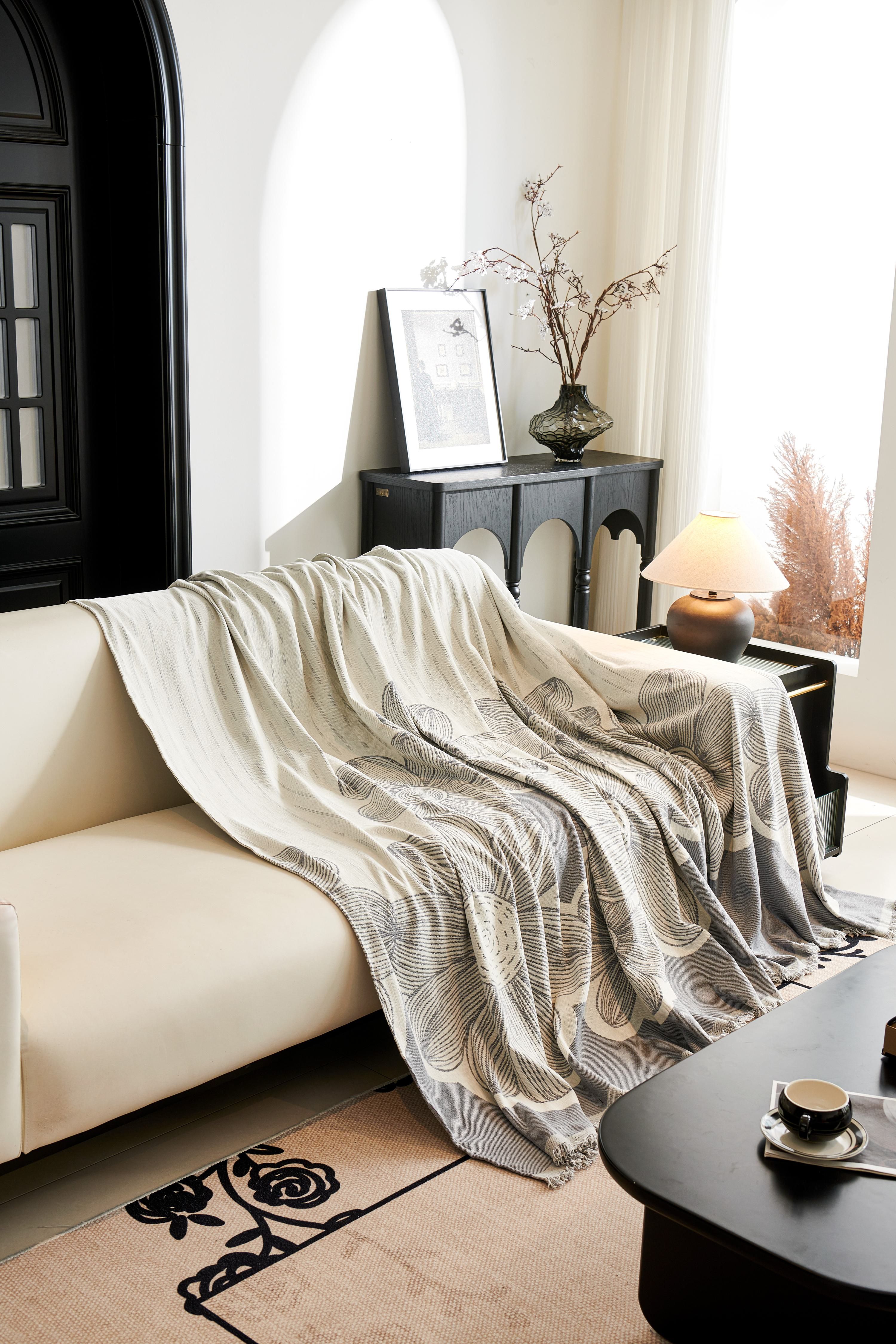 Human&Pet Sofa Throw Blanket