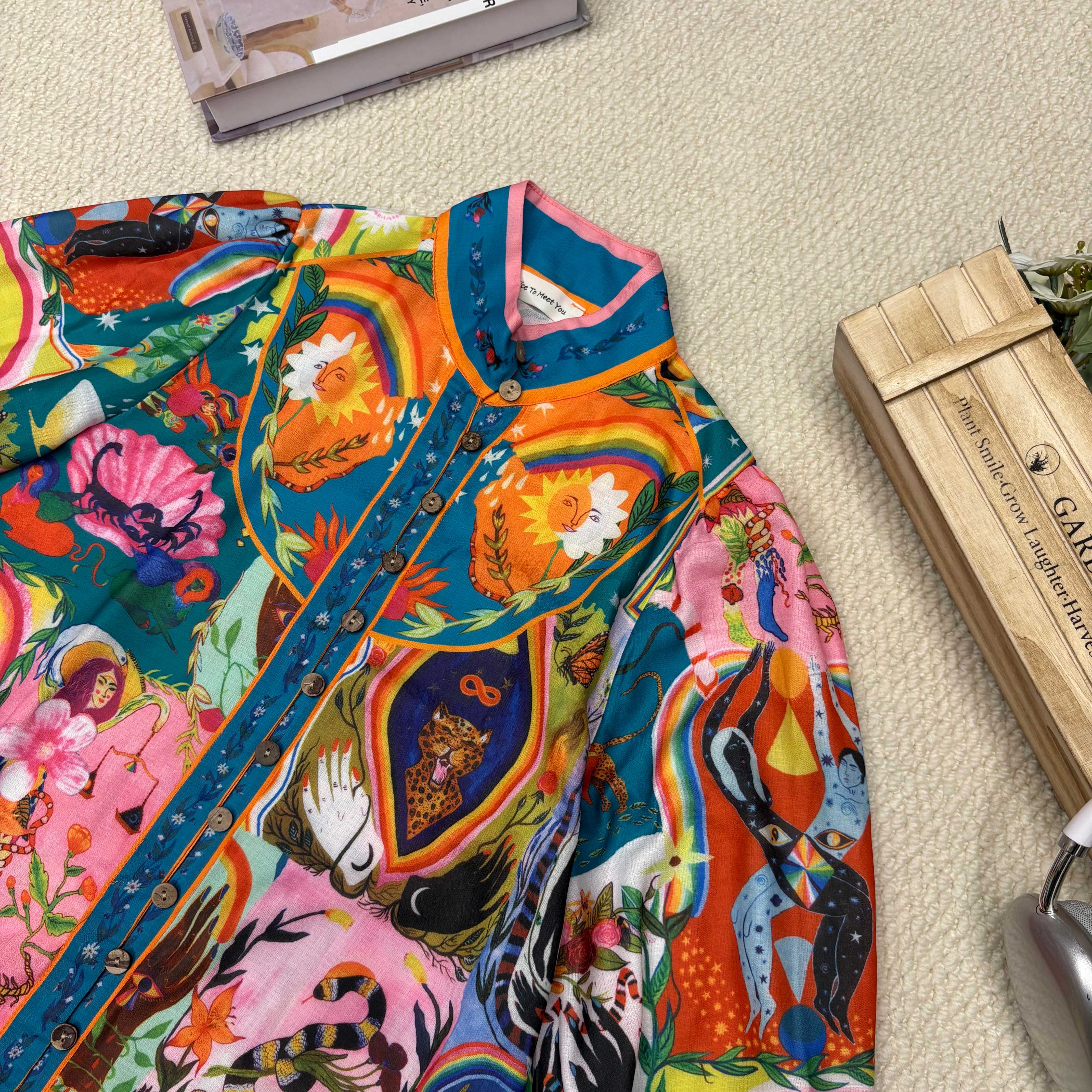 Greek Mythology Printed Dress