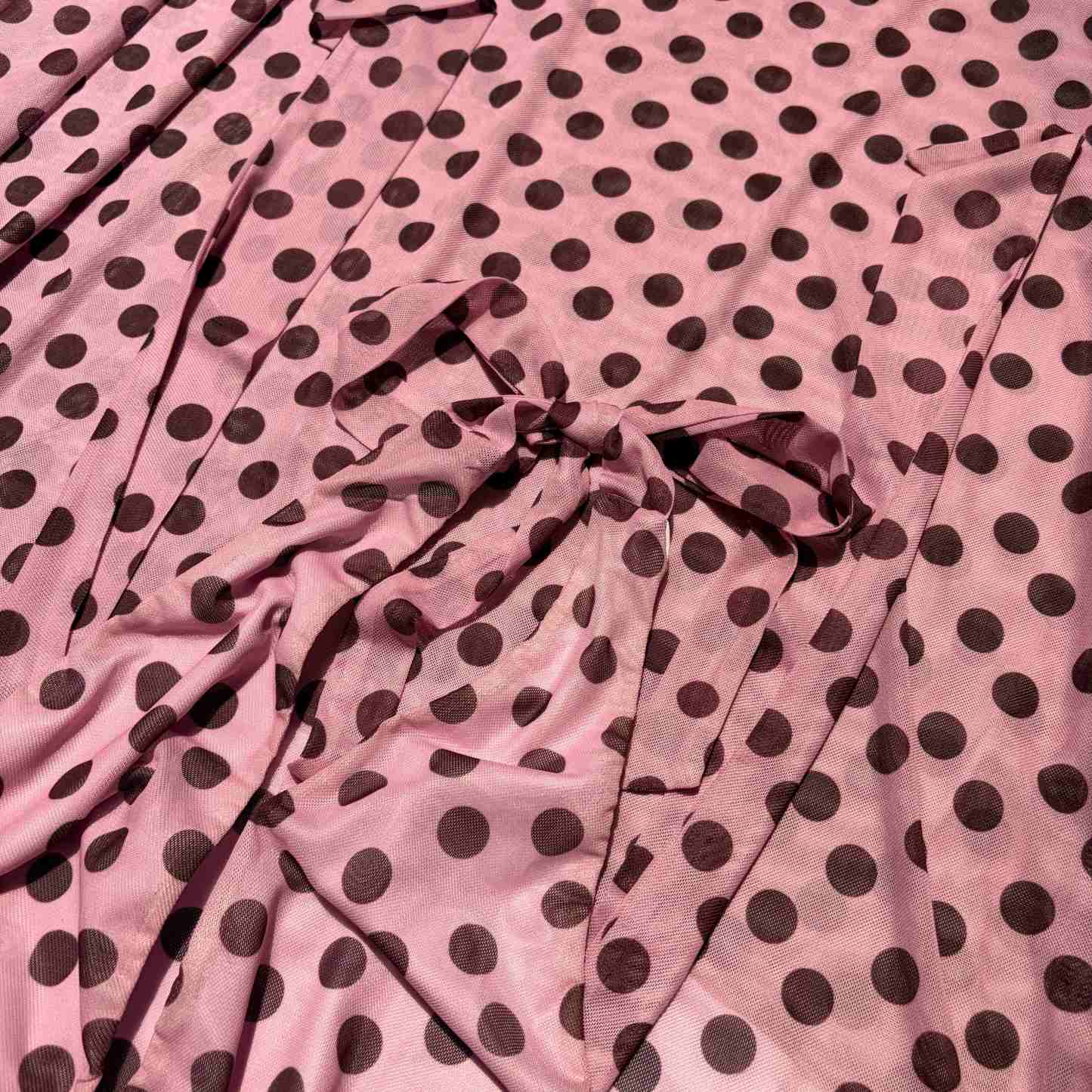 French Style Backless Polka-Dot Maxi Dress