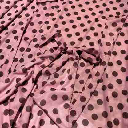 French Style Backless Polka-Dot Maxi Dress
