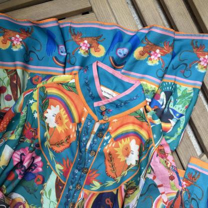Greek Mythology Printed Dress
