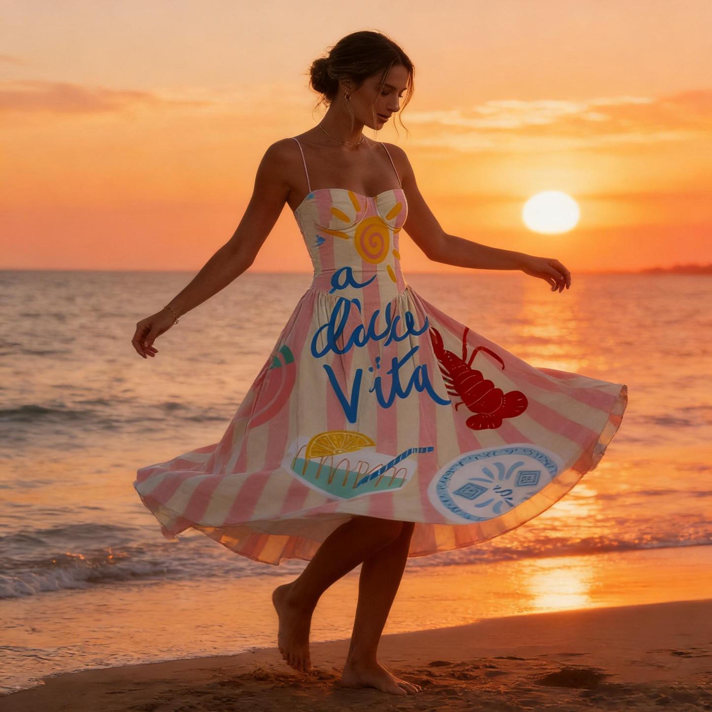La Dolce Vita  Slip Midi Dress