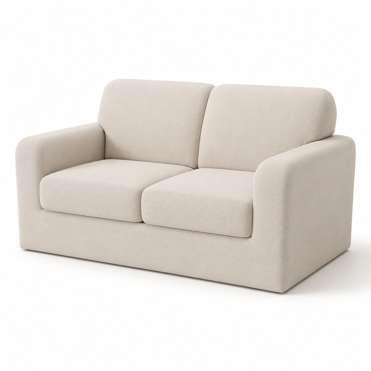 Sofa de dos plazas color marfil-Inverao